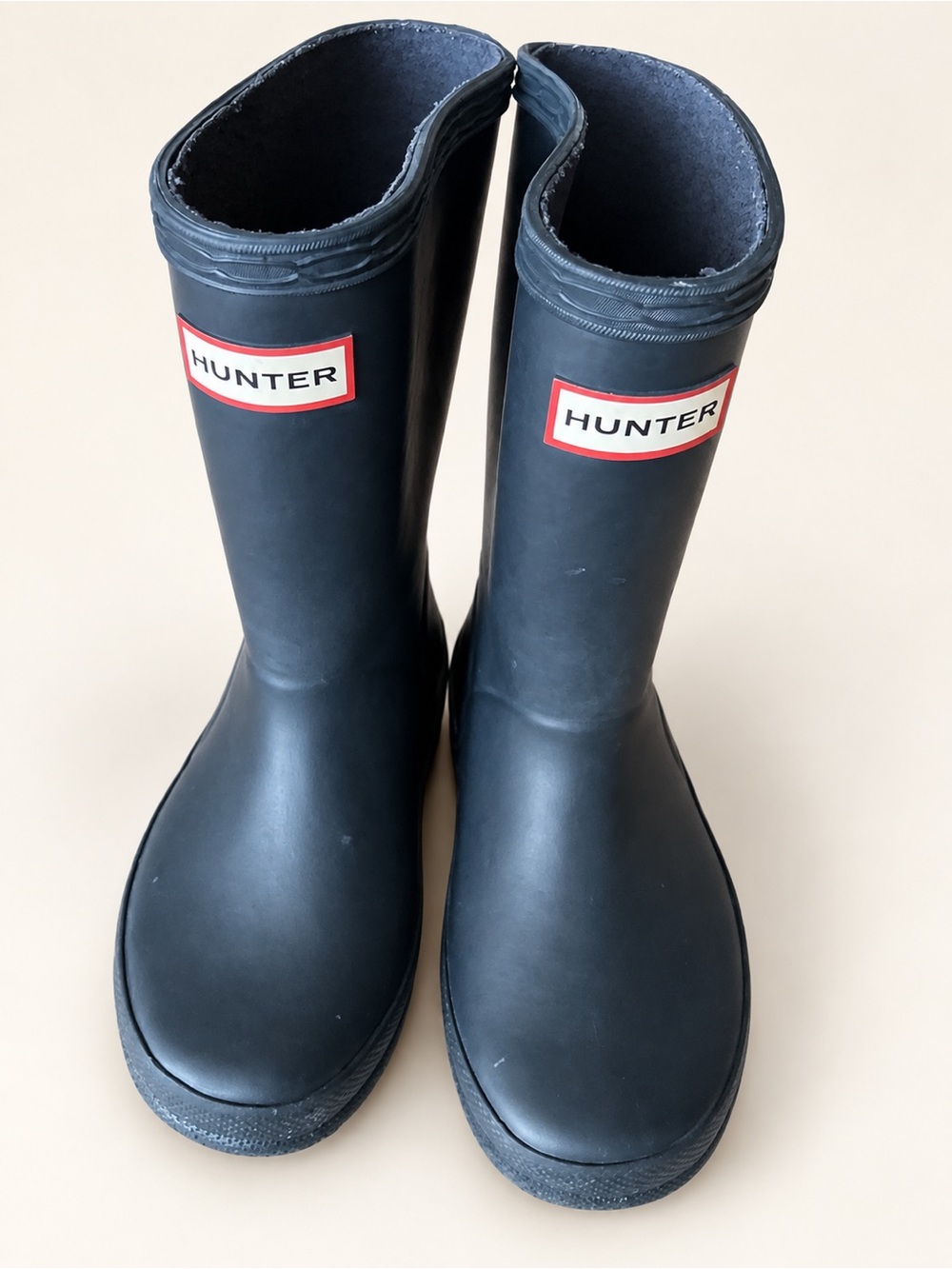 Hunter Kids First Classic Navy Rain Boots US 11/12 EU 28